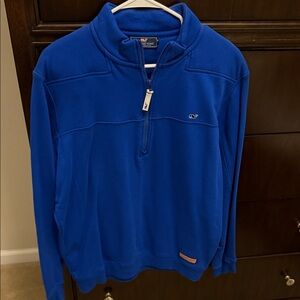 Vineyard Vines Royal Blue Half-Zip Sweater